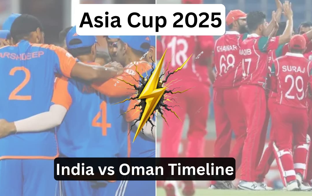 India vs Oman Timeline