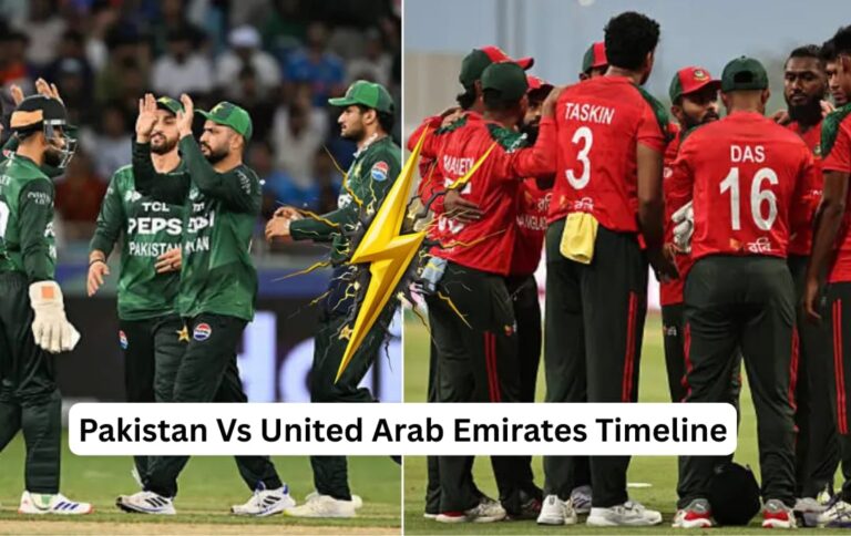 UAE vs Pakistan Timeline, Players, Head-to-Head Records and Stats