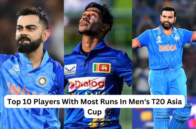 Top 10 Players With Most Runs In Men's T20 Asia Cup
