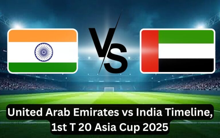 United Arab Emirates National Cricket Team Vs India National Cricket Team Timeline