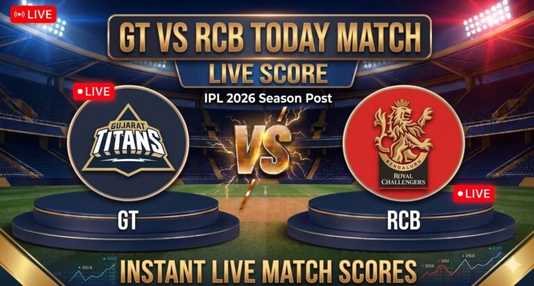 GT vs RCB Today Match