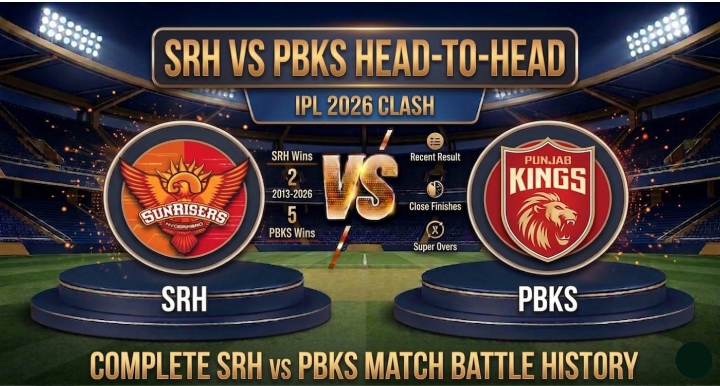SRH vs PBKS Head to Head Record